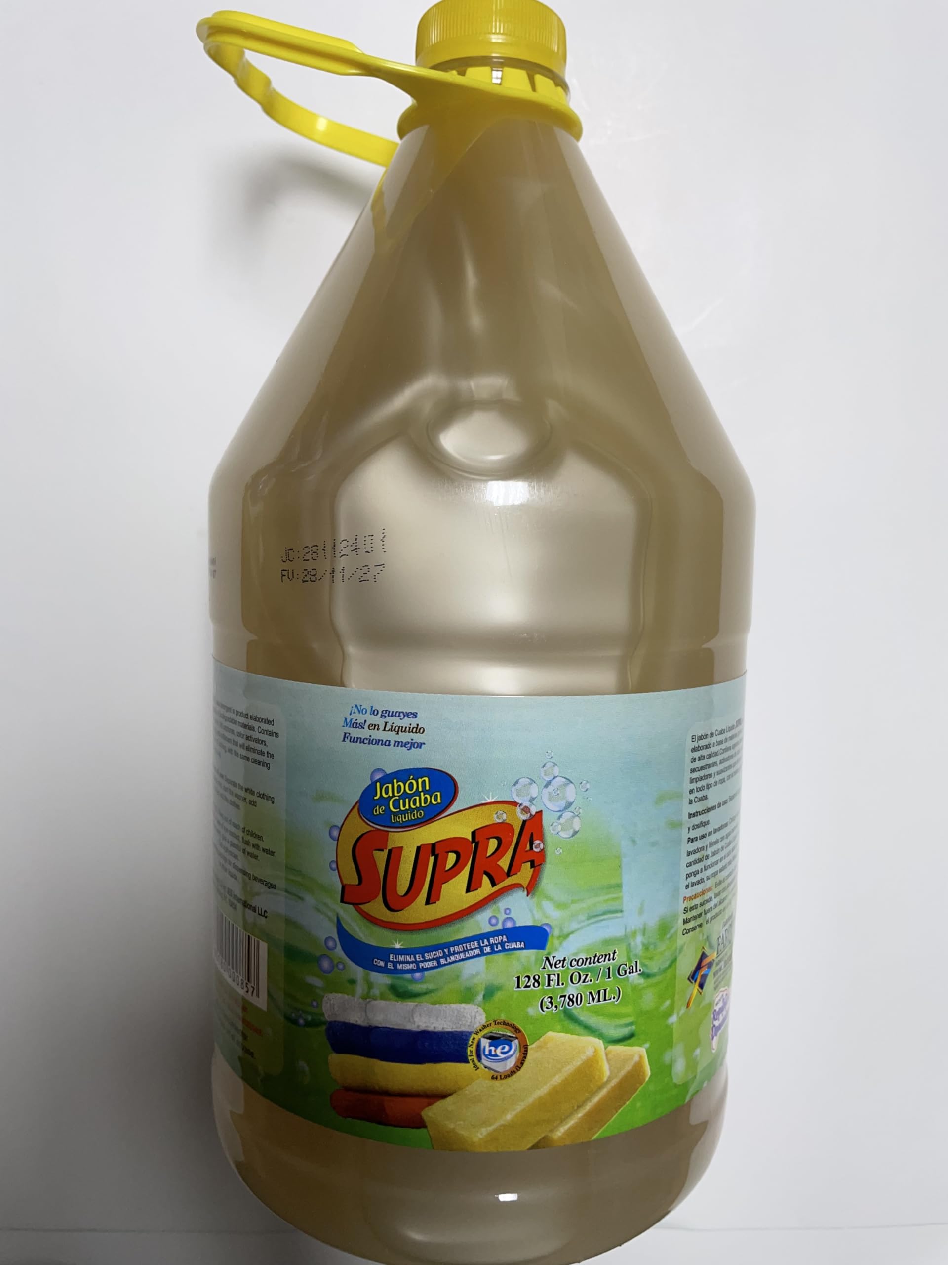 Amazon.com: Jabon de Cuaba Liquid Laundry detergent Soap, Supra